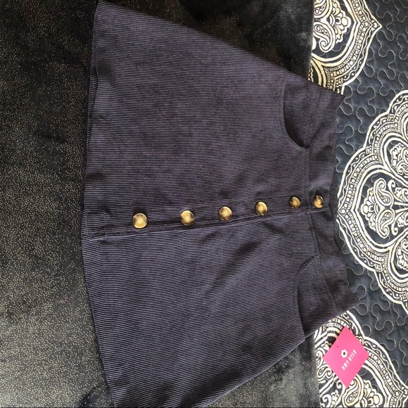 Amy Byer Corduroy blue girls short skirt size 16 - Picture 7 of 8